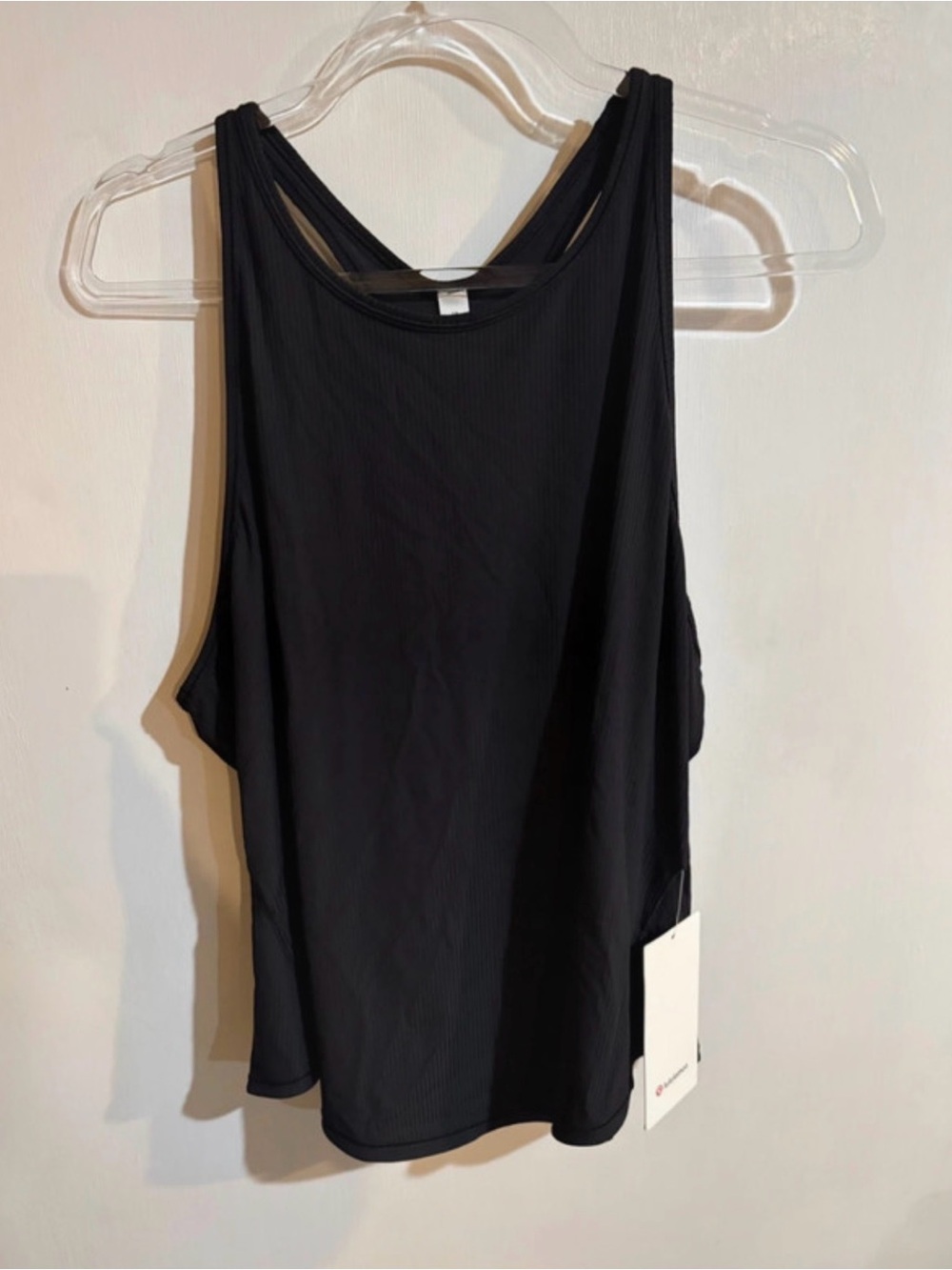 Lululemon Black Ribbed Base Pace Racerback Tank